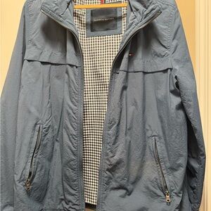 Windbreaker in Blue with Water-Resistant Fabric